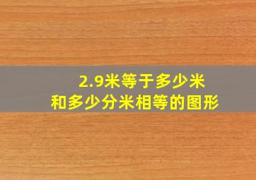 2.9米等于多少米和多少分米相等的图形