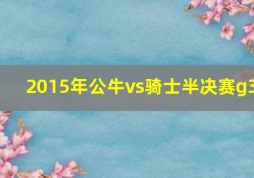 2015年公牛vs骑士半决赛g3