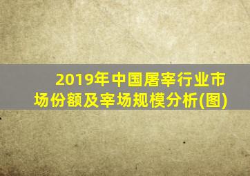 2019年中国屠宰行业市场份额及宰场规模分析(图)