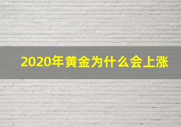 2020年黄金为什么会上涨