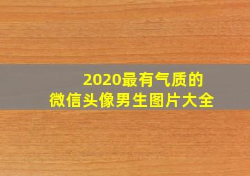 2020最有气质的微信头像男生图片大全