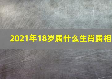 2021年18岁属什么生肖属相