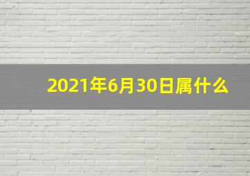 2021年6月30日属什么