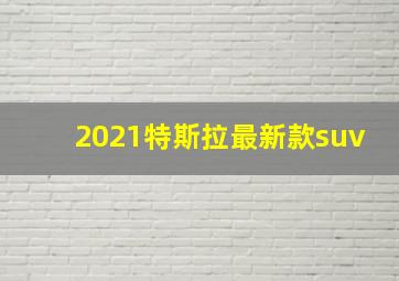 2021特斯拉最新款suv