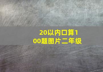 20以内口算100题图片二年级