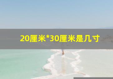 20厘米*30厘米是几寸