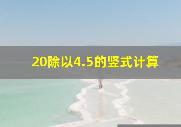 20除以4.5的竖式计算