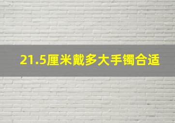 21.5厘米戴多大手镯合适