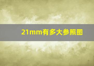 21mm有多大参照图