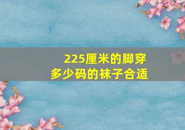 225厘米的脚穿多少码的袜子合适