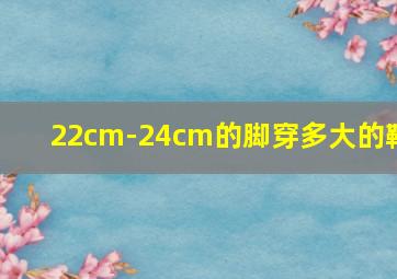 22cm-24cm的脚穿多大的鞋