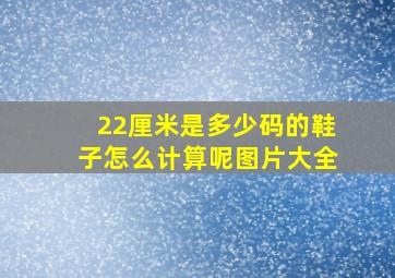 22厘米是多少码的鞋子怎么计算呢图片大全