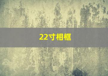 22寸相框