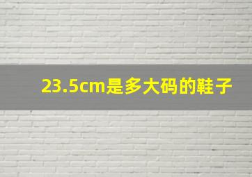 23.5cm是多大码的鞋子