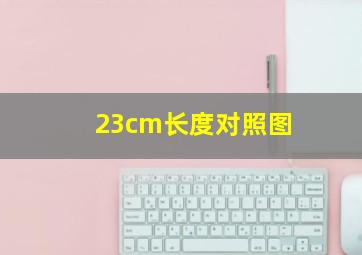 23cm长度对照图