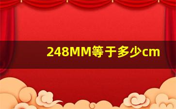 248MM等于多少cm