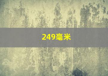 249毫米