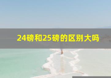 24磅和25磅的区别大吗