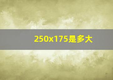 250x175是多大