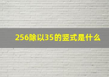 256除以35的竖式是什么