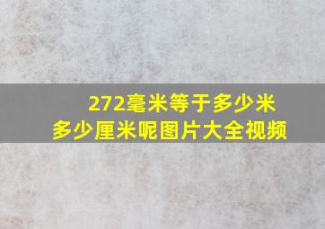 272毫米等于多少米多少厘米呢图片大全视频