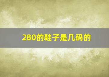 280的鞋子是几码的