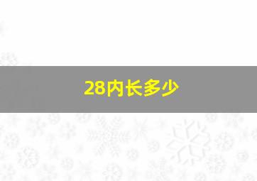 28内长多少