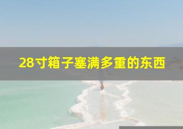 28寸箱子塞满多重的东西