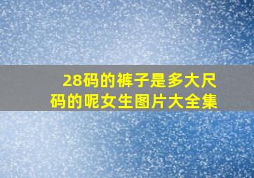 28码的裤子是多大尺码的呢女生图片大全集