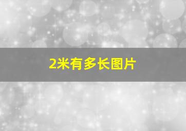 2米有多长图片