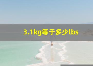 3.1kg等于多少lbs