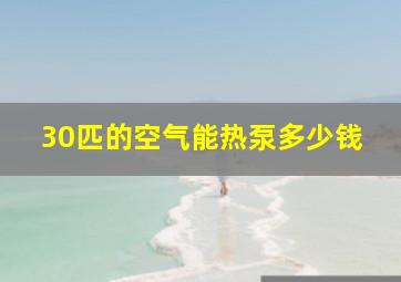 30匹的空气能热泵多少钱