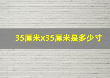 35厘米x35厘米是多少寸