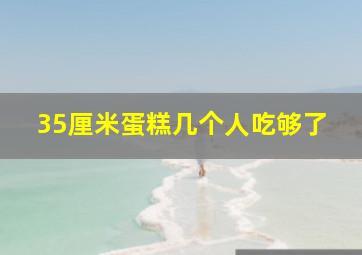 35厘米蛋糕几个人吃够了