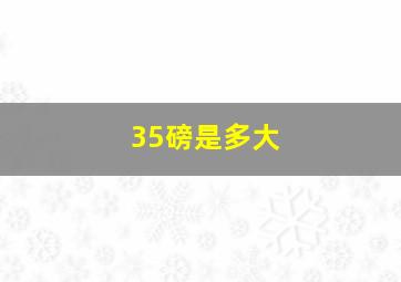 35磅是多大