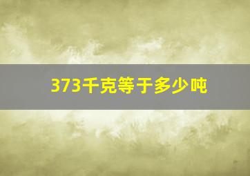 373千克等于多少吨