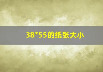 38*55的纸张大小