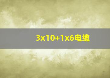 3x10+1x6电缆