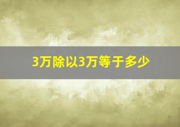 3万除以3万等于多少