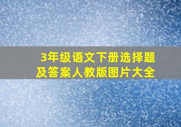 3年级语文下册选择题及答案人教版图片大全