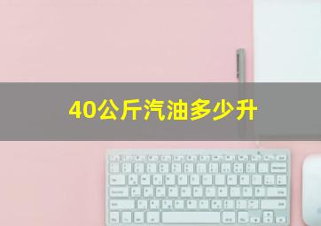 40公斤汽油多少升