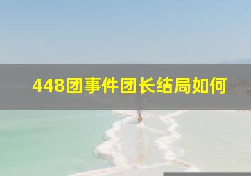 448团事件团长结局如何