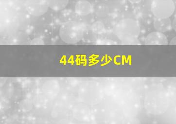 44码多少CM