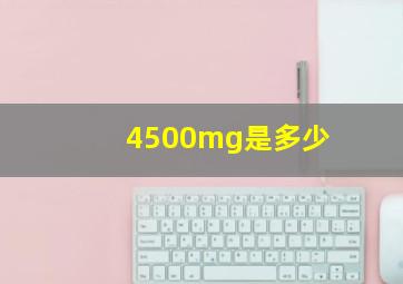 4500mg是多少