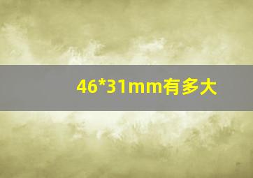 46*31mm有多大