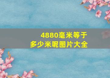 4880毫米等于多少米呢图片大全