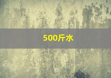 500斤水