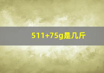 511+75g是几斤