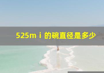 525mⅰ的碗直径是多少