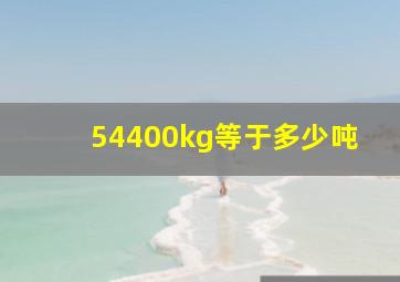 54400kg等于多少吨